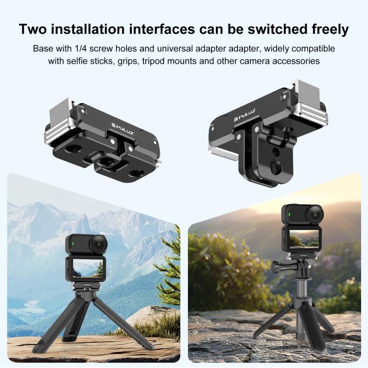 For DJI Osmo Nano PULUZ Magnetic Metal Quick Release Base Mount