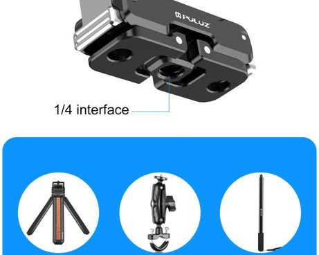 For DJI Osmo Nano PULUZ Magnetic Metal Quick Release Base Mount