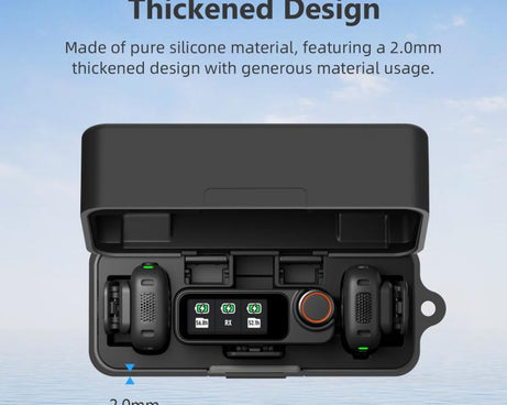 For DJI Mic 3 PULUZ Charging Case Silicone Scratch-proof Protective Cover