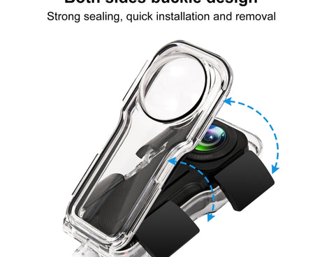 For Insta360 One RS 1-Inch 360 Edition PULUZ 40m Underwater Waterproof Housing Case