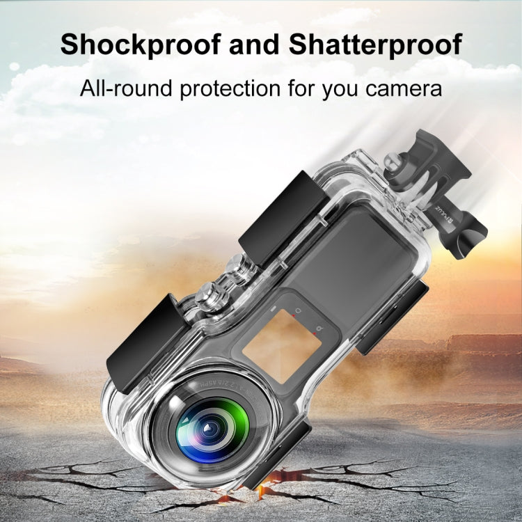 For Insta360 One RS 1-Inch 360 Edition PULUZ 40m Underwater Waterproof Housing Case