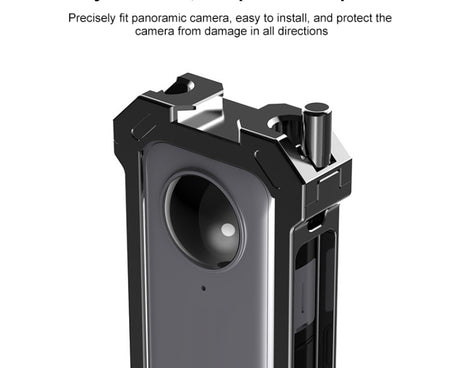 For Insta360 X3 PULUZ Metal Protective Cage Rig Housing Frame with Expand Cold Shoe Base & Tripod Adapter