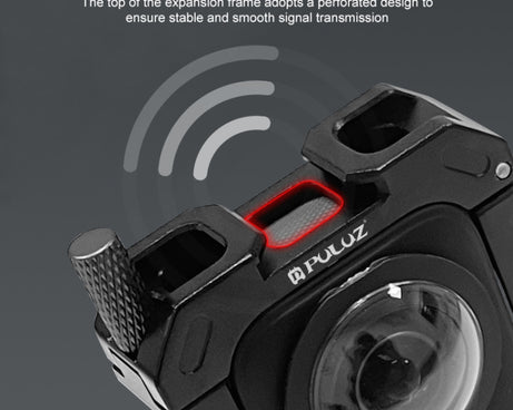 For Insta360 X3 PULUZ Metal Protective Cage Rig Housing Frame with Expand Cold Shoe Base & Tripod Adapter, For Insta360 X3