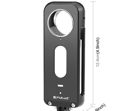 For Insta360 X3 PULUZ Metal Protective Cage Rig Housing Frame with Lens Protector