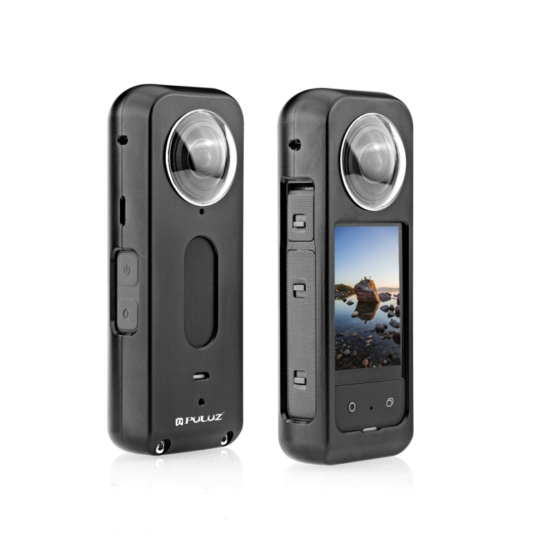 For Insta360 X3 PULUZ Metal Protective Cage Rig Housing Frame with Lens Protector