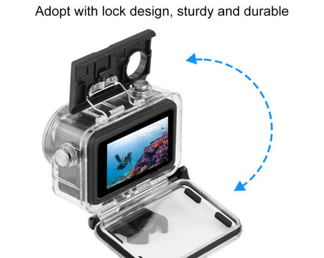 For DJI Osmo Action 5 Pro / 3 / 4 PULUZ 60m Underwater Waterproof Housing Diving Case with Cold Shoe & Buckle Basic Mount & Screw, For DJI Osmo Action 3 / 4 Waterproof Case