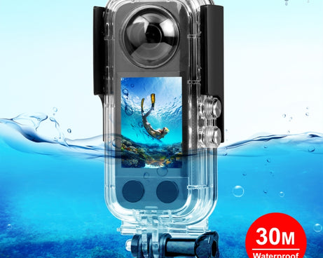For Insta360 X3 PULUZ 30m Underwater Waterproof Housing Case, 30m Waterproof Case