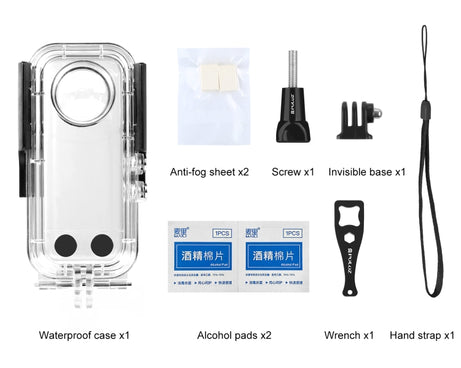 For Insta360 X3 PULUZ 30m Underwater Waterproof Housing Case