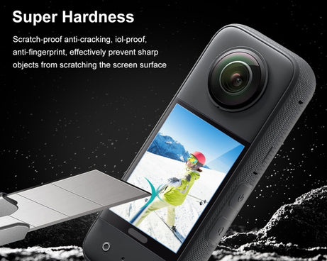 For Insta360 X3 PULUZ 2pcs Curved  HD Screen Film, For Insta360 X3