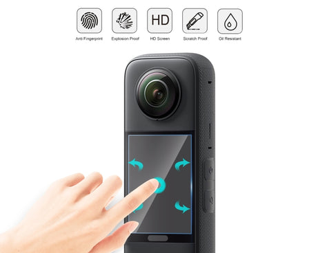 For Insta360 X3 PULUZ 2pcs Curved  HD Screen Film, For Insta360 X3