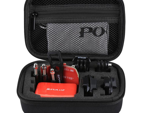 PULUZ Waterproof Carrying and Travel Case for GoPro, DJI Osmo Action and other Sport Cameras Accessories, Small Size: 16cm x 12cm x 7cm, US Stock Black, UK Stock Black, For GoPro, Size: 16cm x 12cm x 7cm