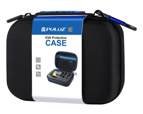 PULUZ Waterproof Carrying and Travel Case for GoPro, DJI Osmo Action and other Sport Cameras Accessories, Small Size: 16cm x 12cm x 7cm, US Stock Black, UK Stock Black, For GoPro, Size: 16cm x 12cm x 7cm