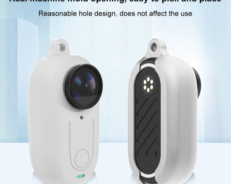 For Insta360 GO 3 PULUZ Camera Silicone Case with Lens  Cover, Silicone Case with Lens Cover (White), Silicone Case with Lens Cover (Black), Silicone Case with Lens Cover (Red)