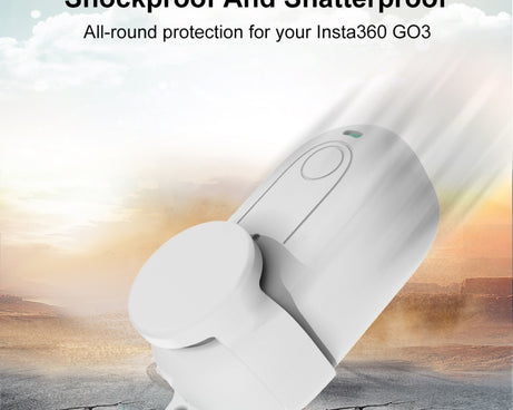 For Insta360 GO 3 PULUZ Camera Silicone Case with Lens  Cover, Silicone Case with Lens Cover (White), Silicone Case with Lens Cover (Black)