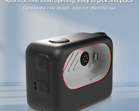 For Insta360 GO 3 PULUZ Camera Charging Case Silicone Case, Charging Case Case (Black), Charging Case Case (White)
