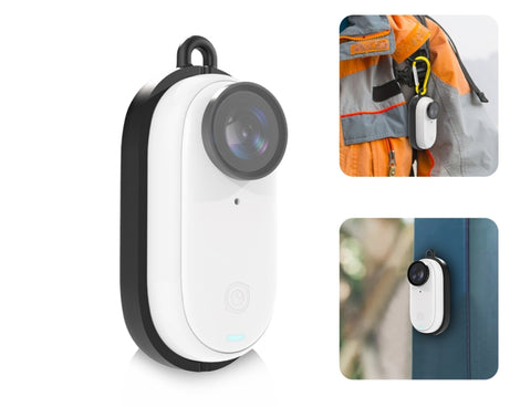 For Insta360 GO 3 PULUZ Body Magnetic Plastic Protective Frame Cage with Carabiner, Magnetic Frame with Carabiner