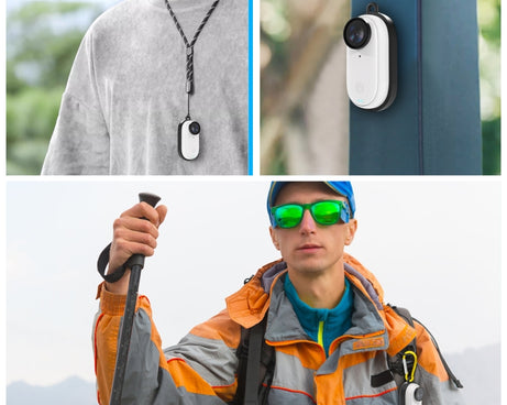 For Insta360 GO 3 PULUZ Body Magnetic Plastic Protective Frame Cage with Carabiner, Magnetic Frame with Carabiner