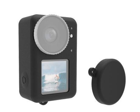 For DJI Osmo Action 4 / 3 PULUZ Silicone Protective Case with Lens Cap