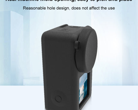 For DJI Osmo Action 4 / 3 PULUZ Silicone Protective Case with Lens Cap