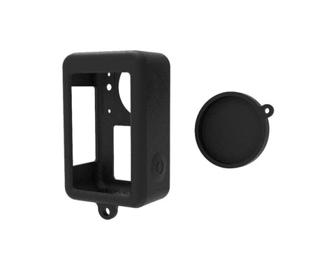 For DJI Osmo Action 4 / 3 PULUZ Silicone Protective Case with Lens Cap