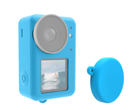 For DJI Osmo Action 4 / 3 PULUZ Silicone Protective Case with Lens Cap