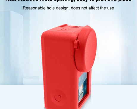 For DJI Osmo Action 4 / 3 PULUZ Silicone Protective Case with Lens Cap, For DJI Osmo Action 4 / 3