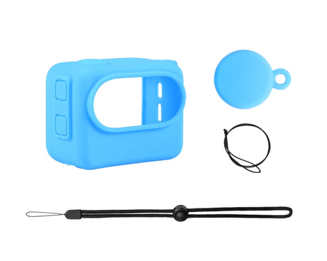 For Insta360 GO 3 PULUZ Camera Charging Case Silicone Case with Lens Cap & Strap