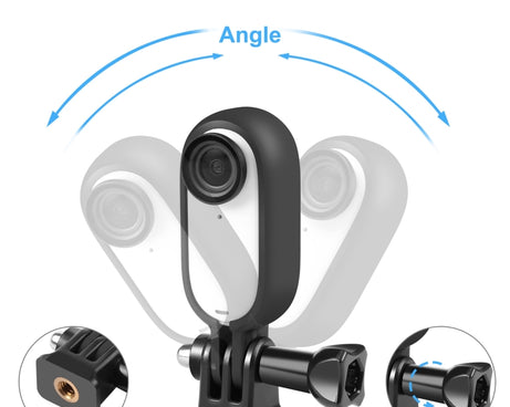 For Insta360 GO 3 PULUZ Body Plastic Protective Frame Cage with Screw & Adapter