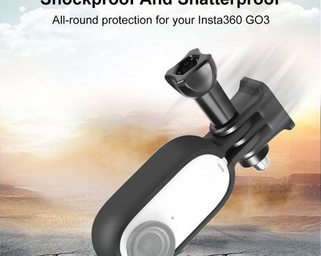 For Insta360 GO 3 PULUZ Body Plastic Protective Frame Cage with Screw & Adapter