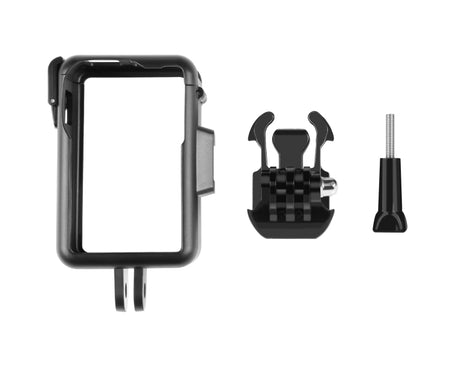For DJI Osmo Action 4 / 3 PULUZ Vertical Plastic Protective Frame Cage with Cold Shoes