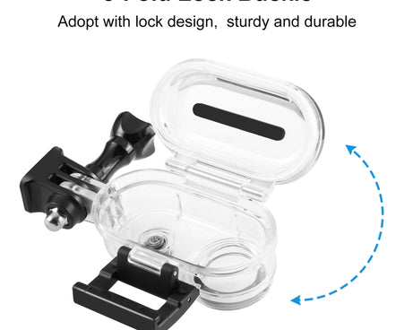 For Insta360 GO 3 PULUZ 40m Underwater Waterproof Housing Case with Base Adapter & Screw