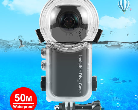 For Insta360 X3 PULUZ 50m Waterproof Sealed Diving Case, Invisible Dive Case
