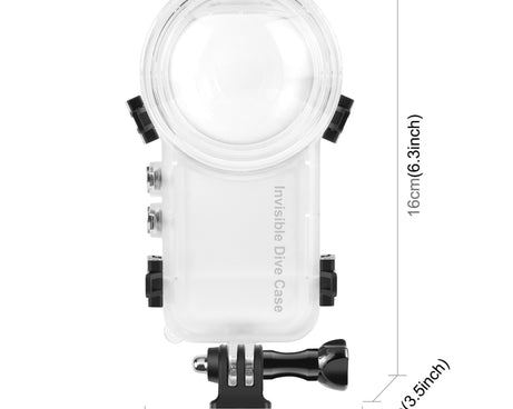 For Insta360 X3 PULUZ 50m Waterproof Sealed Diving Case, Invisible Dive Case