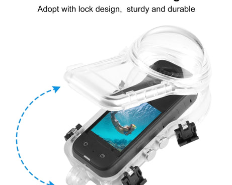 For Insta360 X3 PULUZ 50m Waterproof Sealed Diving Case, Invisible Dive Case