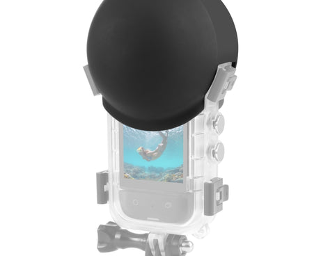 For Insta360 X3 PULUZ Invisible Dive Case Lens Guard Silicone Protective Cover, For Insta360 X4 / X3