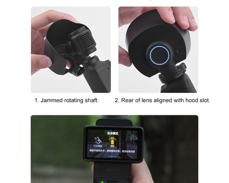 For DJI OSMO Pocket 3 Sunshade Lens Protective Cover Hood