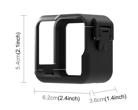 For GoPro Hero11 Black Mini PULUZ PC Plastic Border Frame with Buckle Basic Mount & Screw, PC Plastic Border