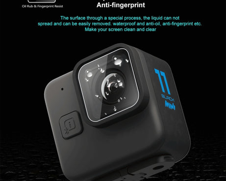 For GoPro Hero11 Black Mini PULUZ 2pcs Lens Tempered Glass Film, For GoPro Hero11 Black Mini