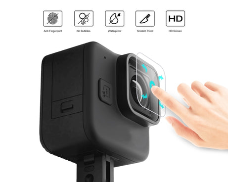 For GoPro Hero11 Black Mini PULUZ 2pcs Lens Tempered Glass Film, For GoPro Hero11 Black Mini
