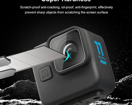 For GoPro Hero11 Black Mini PULUZ 2pcs Lens Tempered Glass Film, For GoPro Hero11 Black Mini
