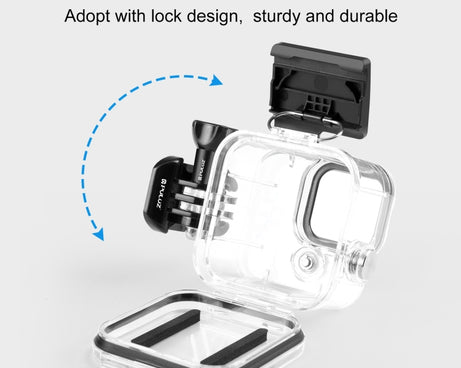 For GoPro Hero11 Mini Black PULUZ 40m Waterproof Housing Protective Case with Buckle Basic Mount & Screw, For GoPro Hero11 Black Mini