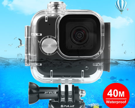 For GoPro Hero11 Mini Black PULUZ 40m Waterproof Housing Protective Case with Buckle Basic Mount & Screw, For GoPro Hero11 Black Mini