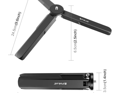 For DJI Osmo Pocket 3 PULUZ Aluminum Alloy Metal Tripod