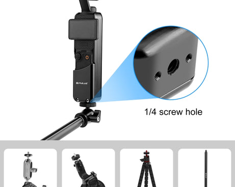 For DJI OSMO Pocket 3 PULUZ Metal Protection Frame Cage Adapter Bracket