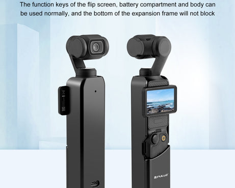 For DJI OSMO Pocket 3 PULUZ Metal Protection Frame Cage Adapter Bracket