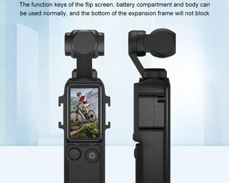 For DJI OSMO Pocket 3 PULUZ Metal Protection Frame Cage Adapter Bracket with Dual Cold Shoes, Metal Protection Frame