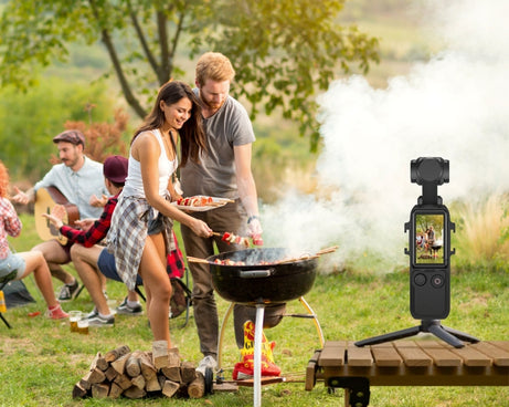 For DJI OSMO Pocket 3 PULUZ Metal Protection Frame Cage Adapter Bracket with Dual Cold Shoes