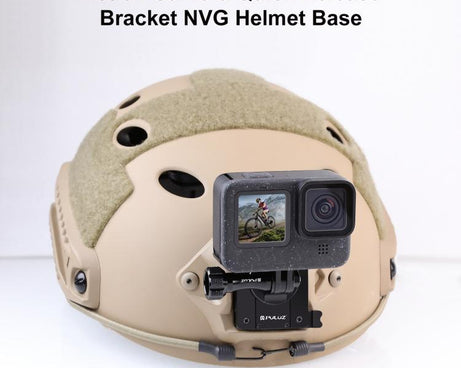 PULUZ Aluminum Quick Release Bracket NVG Helmet Mount for GoPro and Other Action Cameras