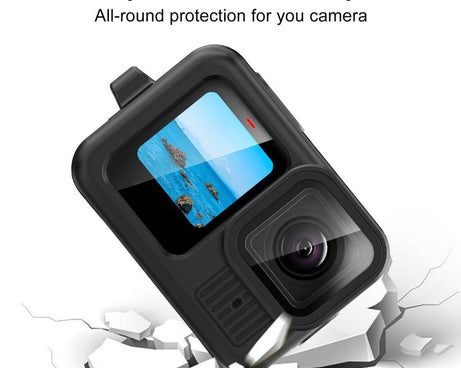 For GoPro HERO13 Black PULUZ Silicone Protective Case Cover with Wrist Strap & Lens Cover, For GoPro HERO13 Black