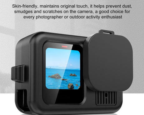 For GoPro HERO13 Black PULUZ Silicone Protective Case Cover with Wrist Strap & Lens Cover, For GoPro HERO13 Black